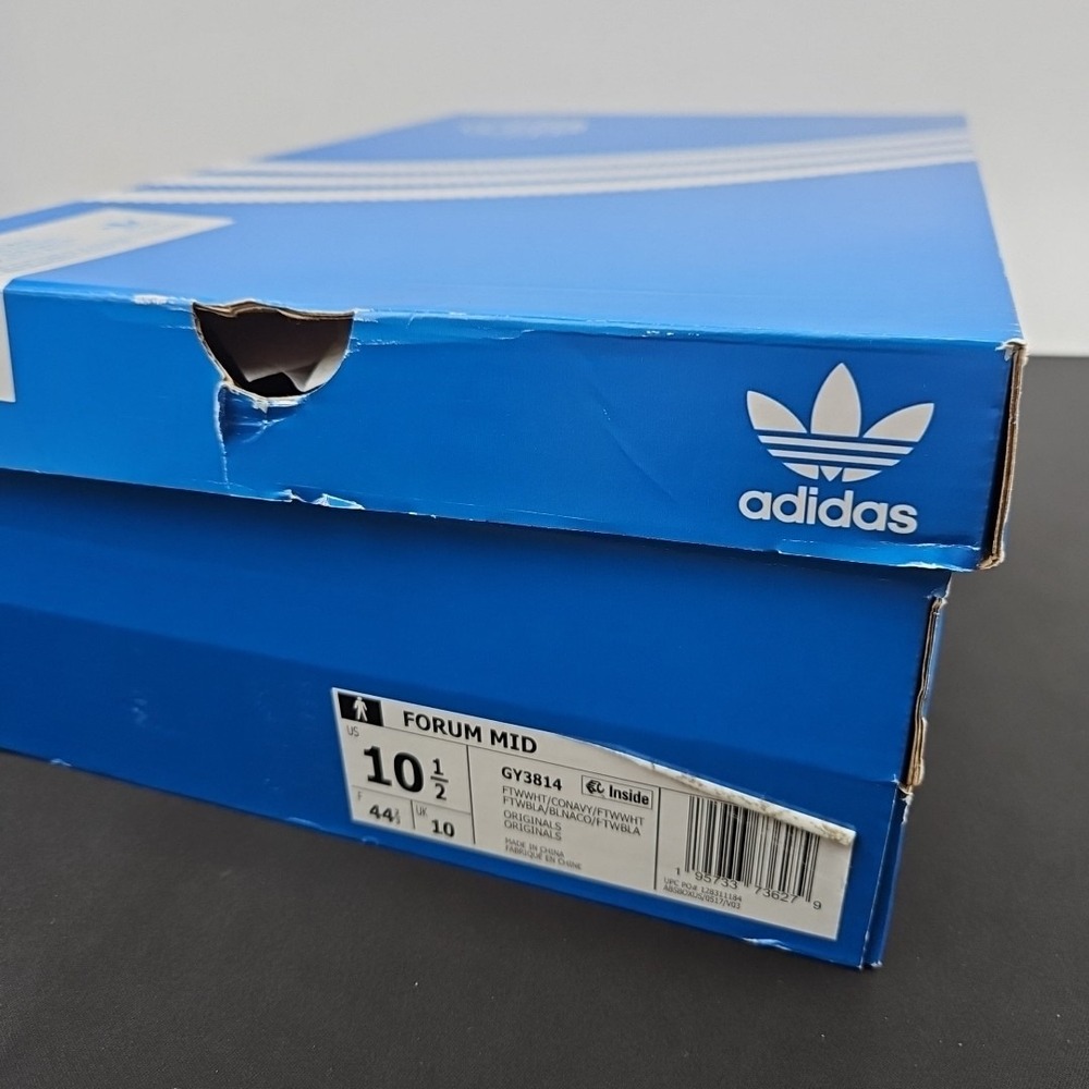 adidas Forum Mid Shoes Aaron Judge White Blue GY3814 Men's Size 10.5 New - Picture 8 of 9